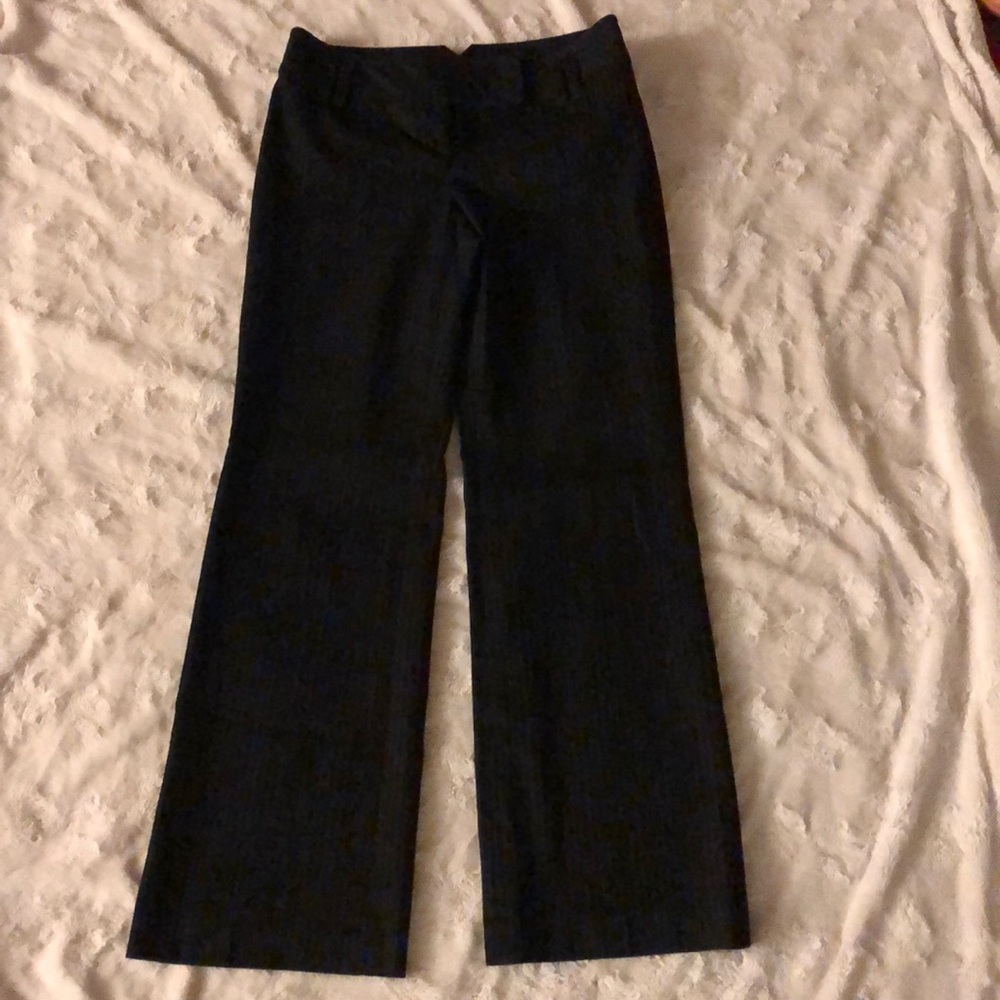 Anne Taylor loft petites 0P flared pinstripe pant